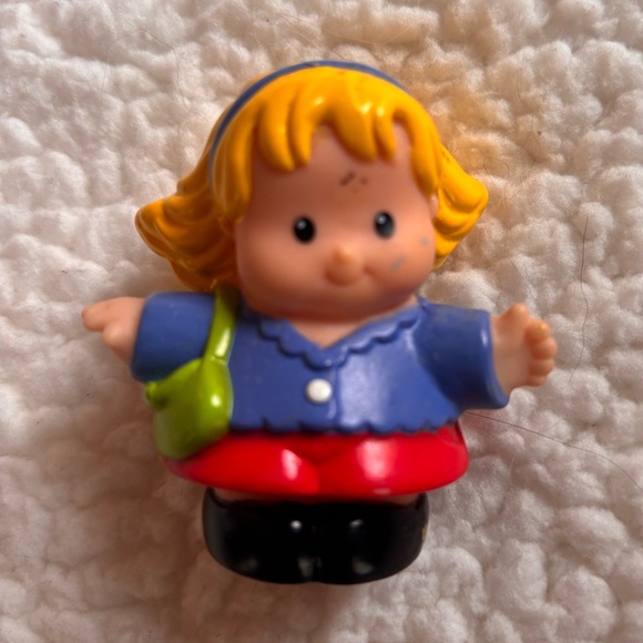 Set of Five Fisher Price Little People Eddie Sofie Pilot Construction Worker Boy - Picture 4 of 9